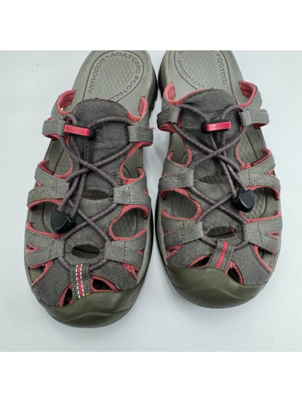 Keen Whisper 5127 Slide Sandal Womens 8.5 Gray Synthetic Hiking Trail Waterproof - Picture 10 of 16